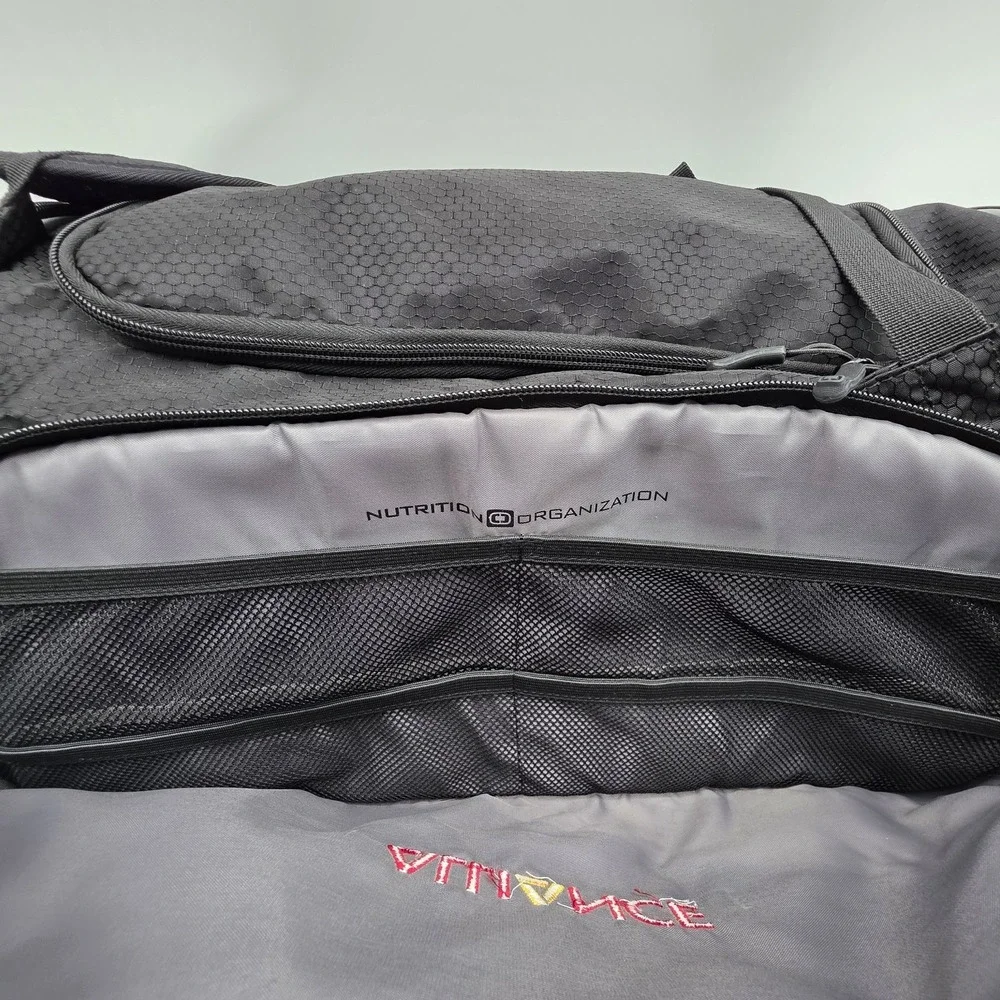 OGIO Sports Gym Duffel Bag Black Gray With Shoe Storage Nutrition Organization